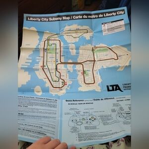 Grand Theft Auto IV Map Poster